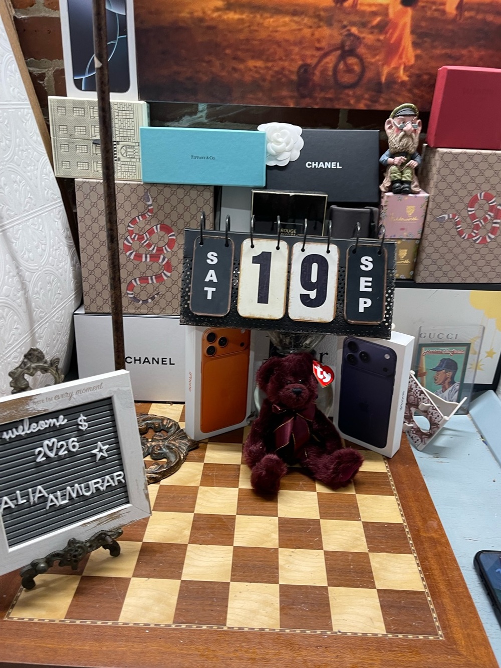 Beargundy" the bear from the Ty Attic Treasures Collection introduced in 1993